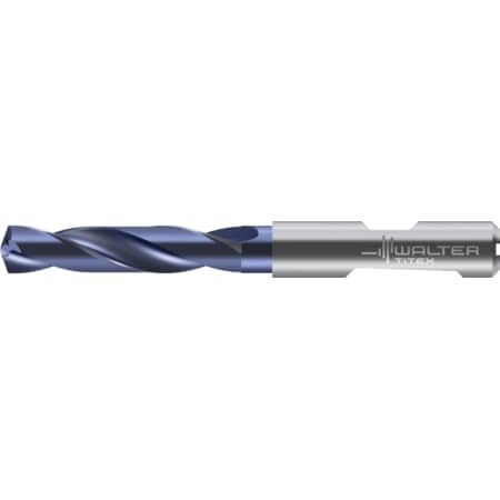 Screw Machine Length Drill Bits, 0.1378 Diameter, 3xD, Carbide, Axial